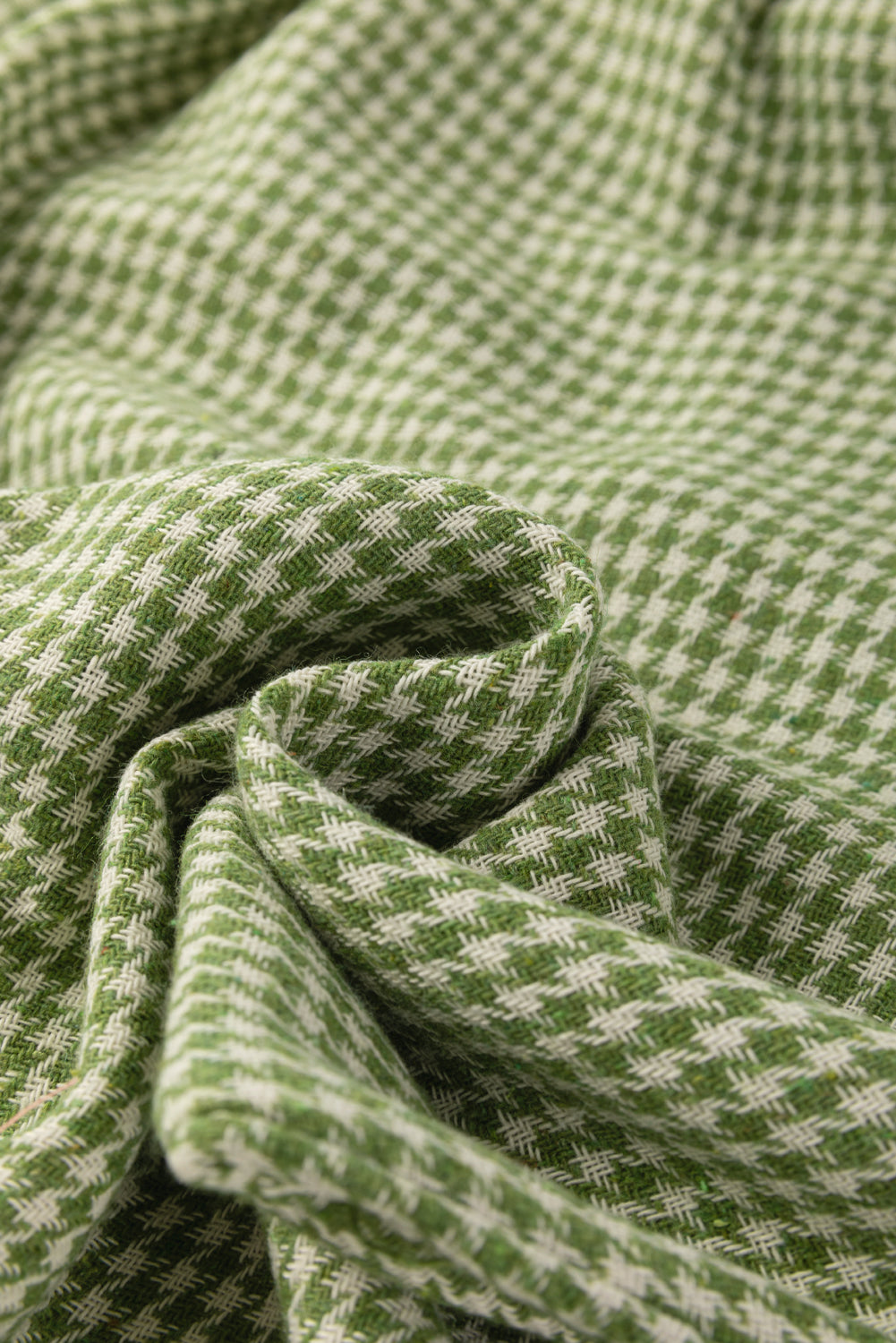 Green Gingham Wide Leg Pockets Loose Overall